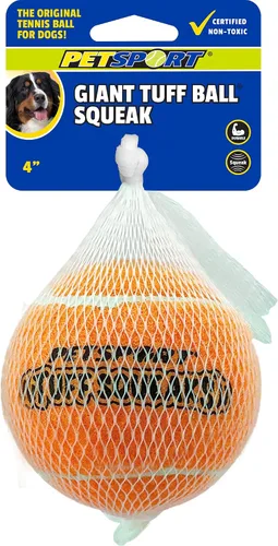 Vista 17 de PetSport Jr. Happy Birthday Tuff Ball - Juguetes para perros Paquete de 4 pelotas de tenis pequeñas (1.8 pulgadas) seguras para mascotas y goma