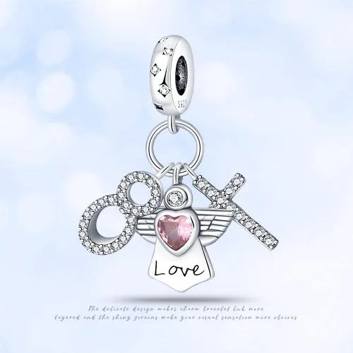Vista 152 de KUNSIR Los abalorios se adaptan a pulseras Pandora para mujer, plata de ley 925, cuentas colgantes de joyería para niñas, dijes de feliz cumpleaños