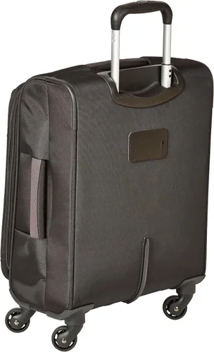 Vista 5 de Tienda Basics Maleta de equipaje giratoria de mano Softside con ruedas, Negro, 21 pulgadas