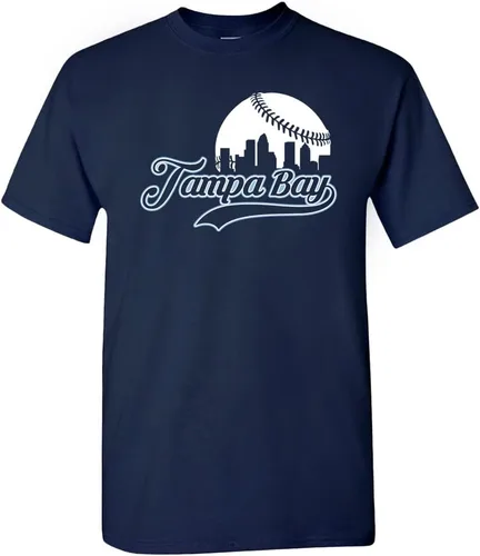 Vista 3 de Xtreme Apparrel Cityscape Skyline - Camiseta para hombre para fanáticos del béisbol