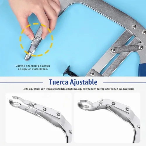 Vista 6 de Glarks 5 compresores universales de resorte de válvula con capacidad de 3.5 a 9 pulgadas y kit de lapper de válvula, 1 herramienta de extracción
