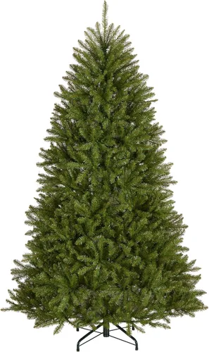 Vista 13 de National Tree Company - Mini árbol de Navidad artificial, verde, abeto Dunhill, incluye soporte, 4 pies