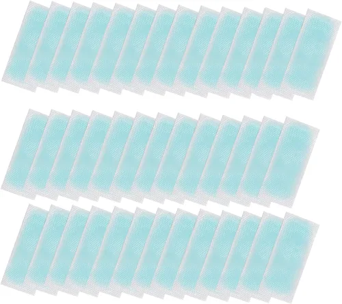 Vista 7 de 20 almohadillas de gel fresco, parches de gel refrescante, tiras refrescantes para la frente, alivia el dolor de cabeza, dolor de muelas, dolor