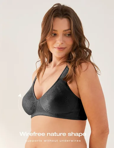 Vista 5 de Deyllo - Sujetador minimizador para mujer, cobertura completa, sin alambre, cómodo, no acolchado