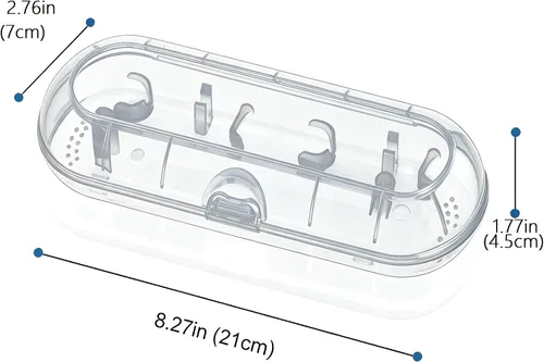 Vista 5 de Funda de viaje para cepillo de dientes eléctrico para Philips Sonicare DiamondClean, Flexcare, HealthyWhite, PowerUP, etc., no para cargador.