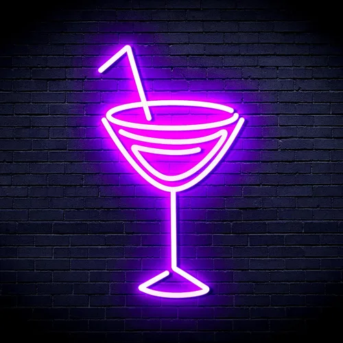 Vista 27 de AdvPro Seco Martini Flex Silicona LED Neon Sign - Azul - st16s32-fnu0207-b