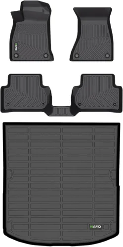 Vista 59 de HAFIDI® - Tapetes para auto con almacenamiento debajo del asiento, para todo clima, antideslizantes, de elastómero termoplástico, para la primera