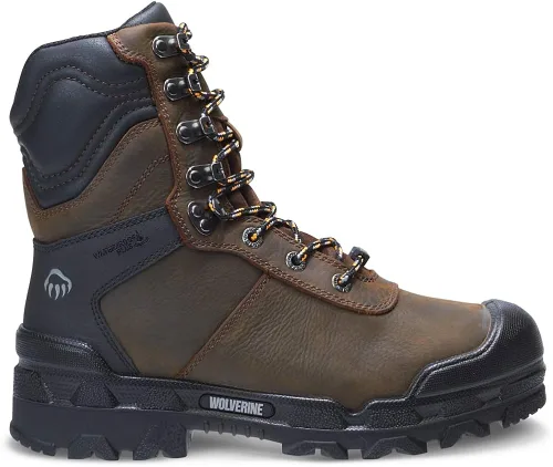 Vista 6 de Wolverine Warrior, hombre, marrón, punta comp, EH, Mt, WP, bota de 8 pulgadas, Marrón