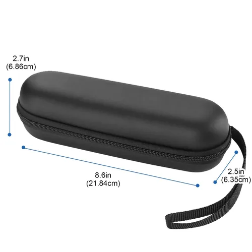 Vista 9 de ProCase Paquete de 2 bolsas de aseo de viaje con cepillo de dientes eléctrico, estuche de viaje duro