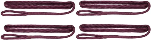 Vista 16 de Extreme Max 3006.2168 BoatTector Premium Línea de Guardabarros de Nailon de Doble Trenza Paquete de Valor de 2 - 3/8" x 6', Negro