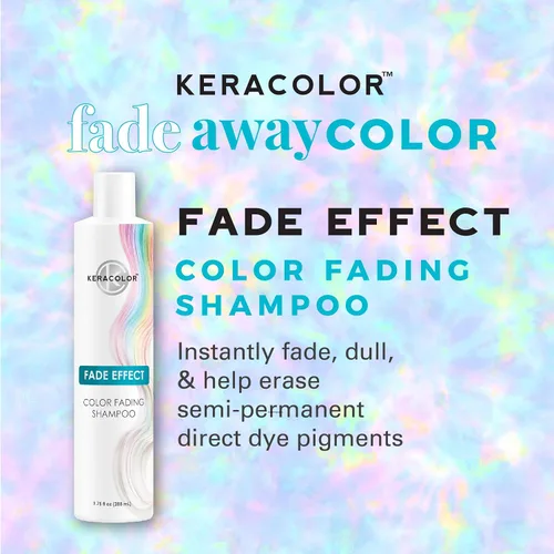 Vista 6 de Keracolor Champú que se desvanece con efecto desvanecido, reduce suavemente la intensidad del color del cabello semipermanente, 9.75 onzas líquidas