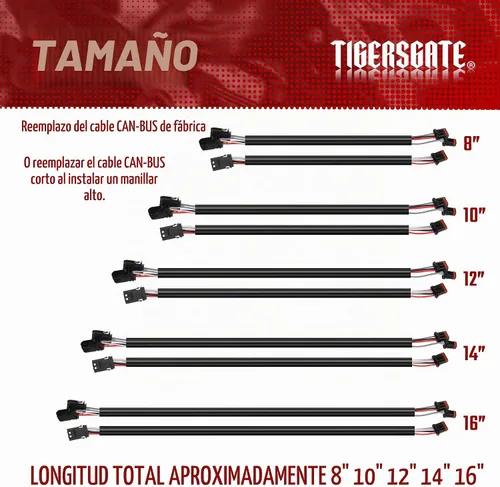 Vista 6 de Arnés de extensión de cableado de manubrio de 8 pulgadas con cable de circuito CAN para Harley Softails, Dynas, Touring y Sportsters