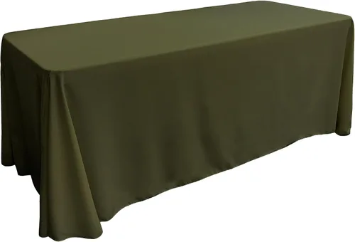 Vista 181 de LA Linen Mantel rectangular lavable de popelín de poliéster, resistente a las manchas y a las arrugas, cubierta de mesa 60x84, mantel de tela