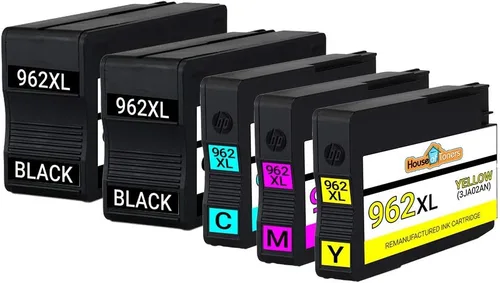 Vista 2 de Houseoftoners Cartucho de tinta remanufacturado para HP 962XL de alto rendimiento de repuesto para HP 962XL Envy (5540,5640, 5660, 7644, 7645)