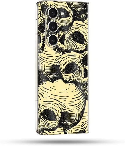 Vista 71 de MightySkins Skin compatible con Samsung Galaxy Z Fold 5 - Puppy Fall Funda protectora de vinilo duradera y única Fácil de aplicar, quitar