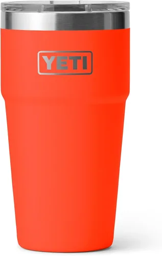 Vista 40 de YETI Rambler - Vaso apilable de 20 onzas, acero inoxidable, aislado al vacío con tapa MagSlider Verde mar