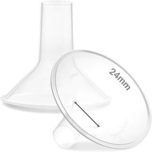 Vista 18 de Nenesupply Insertos de 0.591 in y bridas flexibles de 0.945 in compatibles con extractor de leche Lansinoh de repuesto para bridas Lansinoh de 0.591