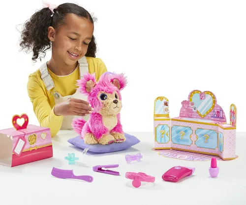 Vista 14 de Little Live Scruff-A-Luvs Cutie Cuts: Afeitar, revelar y estilizar, mascota de peluche rescatada - cachorro rosa