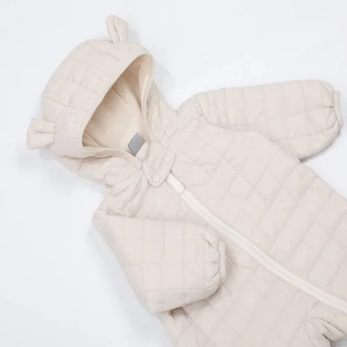 Vista 16 de DDY Traje de nieve para bebé niña niño de 0 a 3 meses, chaqueta de plumón con capucha, mameluco para bebé, mameluco para invierno, color gris