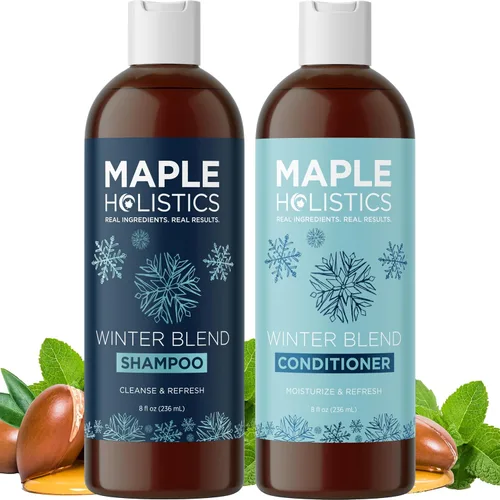 Vista 9 de Champú y acondicionador de aceite de argán de Marruecos, sin sulfato, juego de champú y acondicionador para cabello teñido - Champú y acondicionador