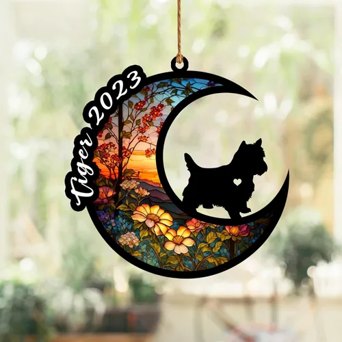 Vista 17 de Atrapasoles conmemorativo para perros, regalo de condolencia de perro de la pérdida del bulldog americano, regalos conmemorativos para los amantes