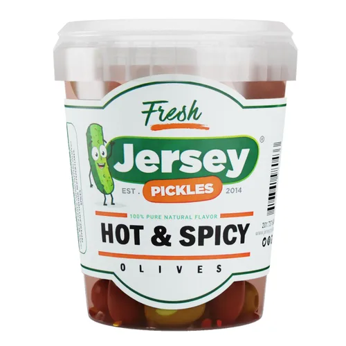 Vista 8 de Jersey Pickles - Combo de aceitunas Hot Mix (1/2 galón)