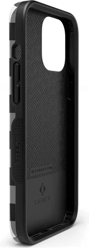 Vista 9 de Casely Funda para iPhone 12 Pro Max Compatible con MagSafe Check Me Out Funda a cuadros de tablero de ajedrez