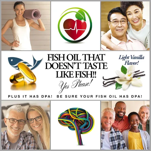Vista 9 de (Paquete de 2) Aceite de pescado natural antártico salvaje omega 3 suplemento DPA-EPA-DHA 2,900 miligramos de triple fuerza ultra puro concentrado