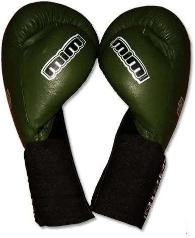 Vista 3 de Guantes de boxeo de lujo MiM-Foam Sparring - Gancho y bucle/puño elástico para Muay Thai, MMA, kickboxing, boxeo