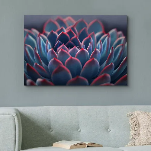 Vista 3 de wall26 Lienzo impreso para pared, diseño de rosa del desierto, suculentas, naturaleza, desierto, fotografía, realismo, floral, botánico, suroeste