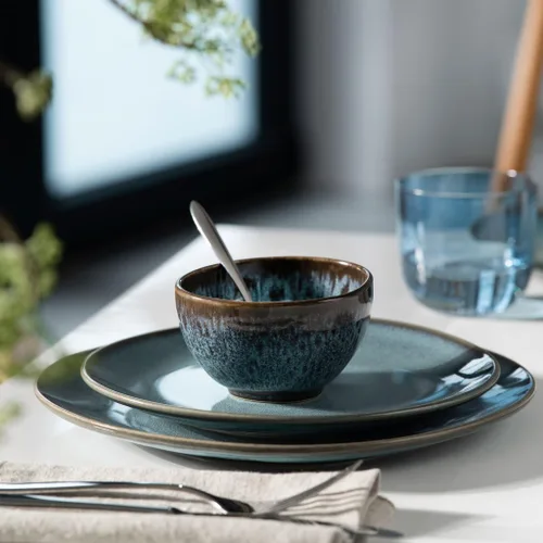 Vista 6 de like. by Villeroy & Boch Arroz Lave gris, 4.5 in ø, gris
