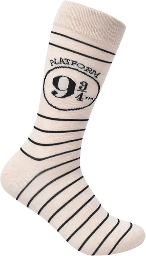 Vista 4 de Harry Potter Juego de 3 calcetines para maleta, color avena jaspeado, 1013, Avena