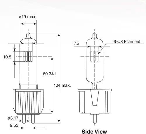 Vista 2 de Osram 54603 - HPL 750W 230V 300HR - Escenario/Estudio