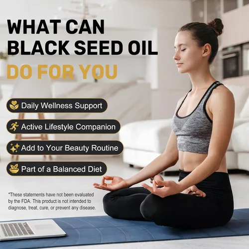 Vista 6 de Black Seed Oil Softgel 500mg prensado en frío - 150 cápsulas