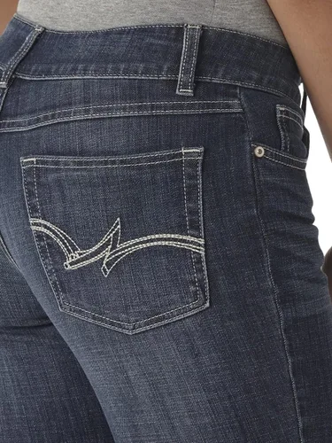 Vista 5 de Wrangler Jeans elásticos de tiro medio para mujer