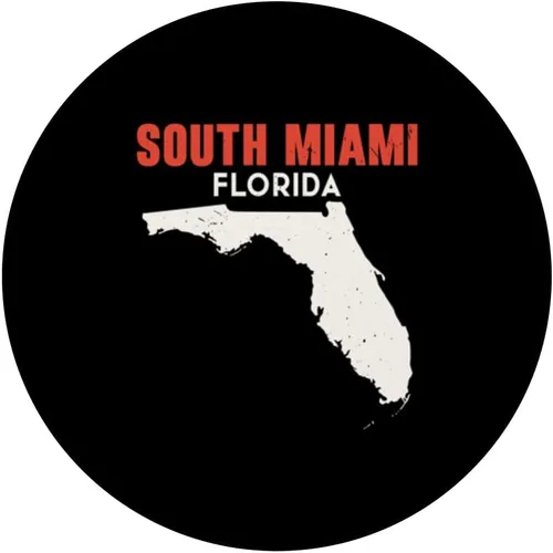 Vista 3 de South Miami Florida USA State America Travel Floridian PopSockets Swappable PopGrip