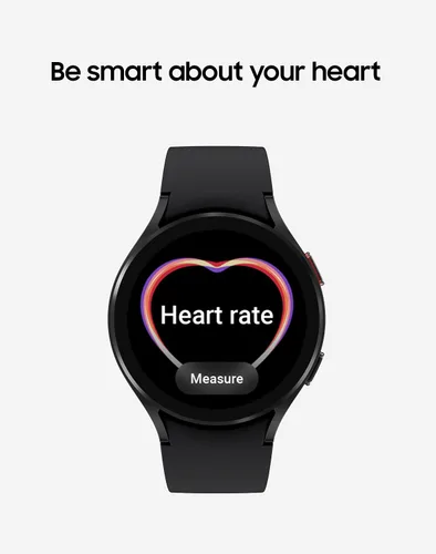 Vista 5 de Samsung Galaxy Watch 4 40mm Bluetooth Smartwatch con monitor de corazón ECG, rastreador para salud, fitness, correr, seguimiento del sueño