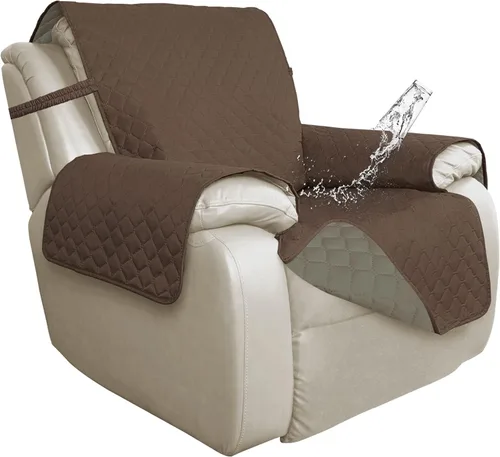 Vista 67 de ISSUNTEX Fundas de sofá de dos plazas con doble protección 100% impermeables para sala de estar, fundas para sofá de 2 cojines, protector de muebles