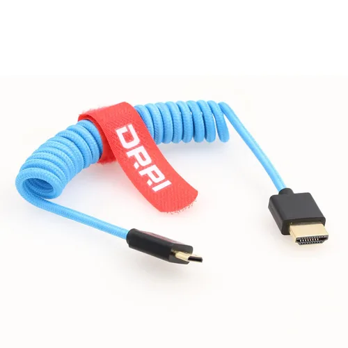 Vista 3 de Cable trenzado de alta velocidad 8K @60Hz 4K @120Hz Mini HDMI a Full HDMI 2.1 para Sony F55 A7S3 A74 Nikon Z5 Z6 Z7 BMPCC4k a monitor Atomos Ninja