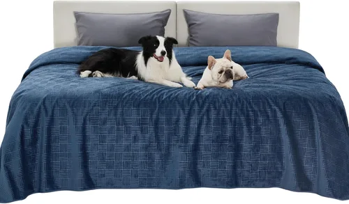 Vista 15 de Bedsure Funda de cama impermeable lavable para perros, manta impermeable para sofá y cama individual, protector ligero de muebles para mascotas