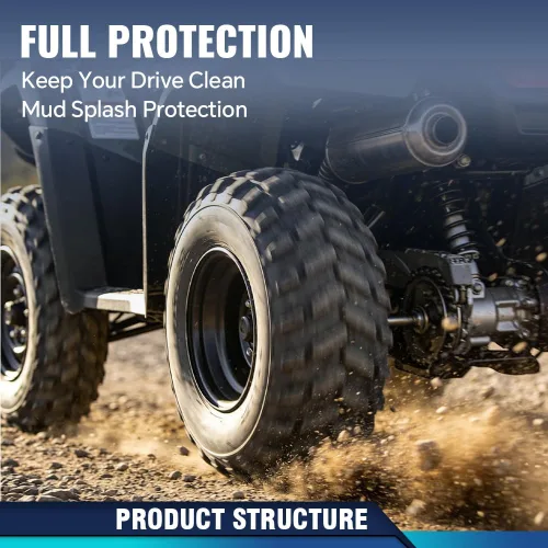 Vista 3 de PIT66 Juego de guardabarros y protectores contra salpicaduras Compatible con Honda TRX300 TRX 300 FW Four Trax de 1996 1997 1998 1999 2000 Mud