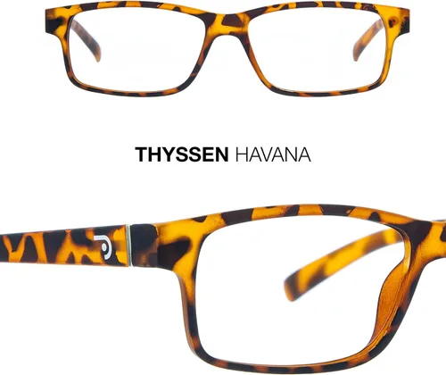 Vista 2 de DIDINSKY Reading Glasses Para hombres y mujeres. Lectores de computadora con bloqueo de luz azul. Templo flexible de goma táctil y lentes