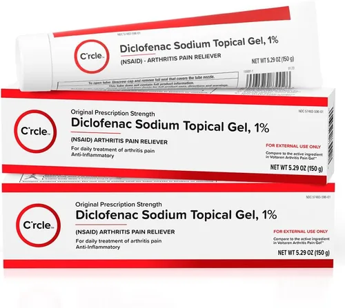 Vista 10 de Gel de Diclofenaco Sódico 1% 150g Eficaz Alivio del Dolor de Artritis - Gel Antiinflamatorio de Fuerza de Receta - Crema para Artritis de Fuerza