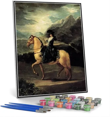 Vista 11 de Pintura por números para kits de adultos Retrato de Ferdinand guillemardet Pintura por Francisco Goya Kit de pintura por números sobre lienzo