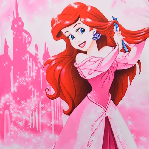 Vista 3 de WNQY Vestido casual con estampado de dibujos animados de princesa para niñas pequeñas