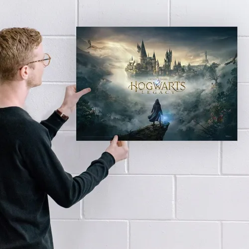 Vista 2 de MIGHTYPRINT Hogwarts Legacy - Obra de arte oficial – Mundo mágico de Harry Potter – Arte de pared duradero de 17 x 24 pulgadas – No hecho de papel