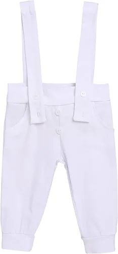 Vista 6 de Conjunto de ropa de 2 piezas para bautizo de bebé y niño, con tirantes, para boda, esmoquin y caballero