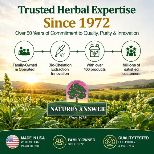 Vista 9 de Nature's Answer Suplemento de hierbas de hoja de gordolobo, 1 oz, sin OMG, sin gluten