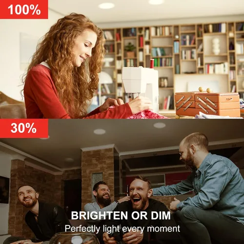 Vista 7 de Sengled Zigbee BR30 Bombilla inteligente, funciona con SmartThings y Echo con hub integrado, control de voz con Alexa y Google Home, requiere blanco