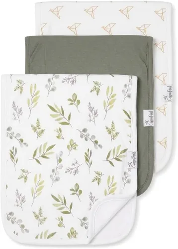 Vista 10 de Copper Pearl Paños para eructos para bebé, paquete de 3 paños grandes de algodón para eructos, trapos extrasuaves con 3 capas absorbentes, perfectos